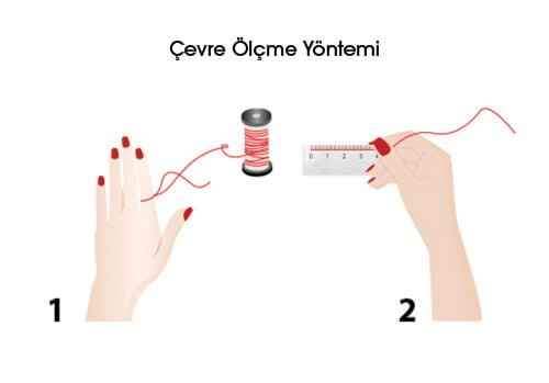 yüzük ölçünüzü bulun