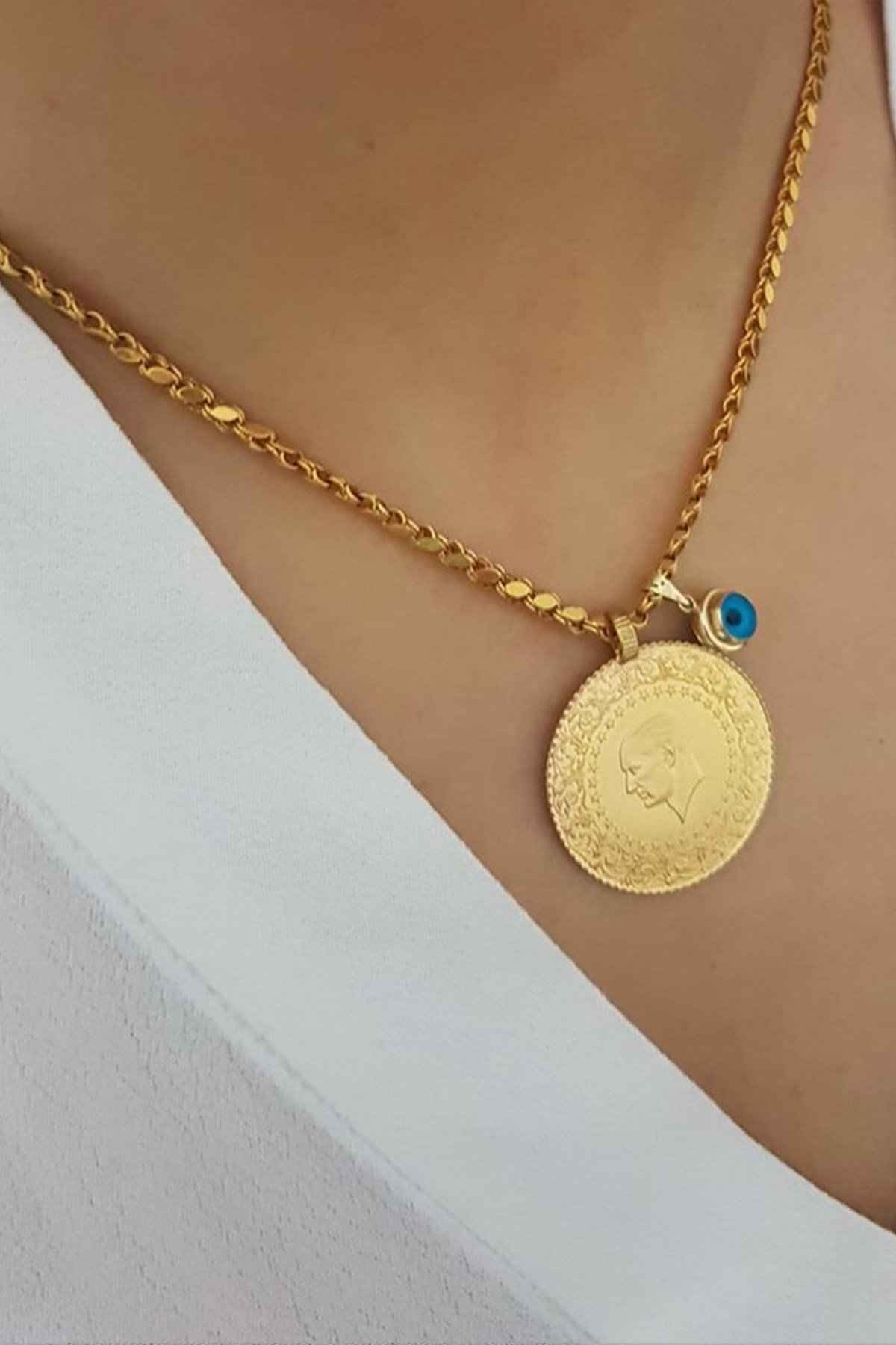 22 ayar zincir kolye