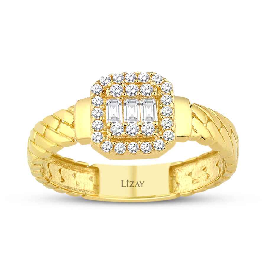 altın baget yüzük altın baget yüzük