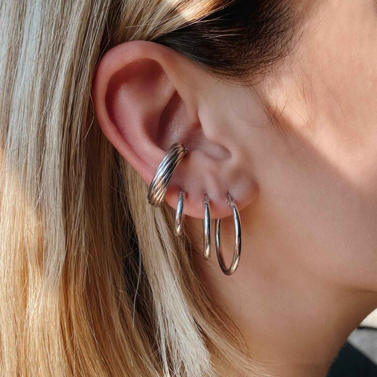 gümüş halka küpe