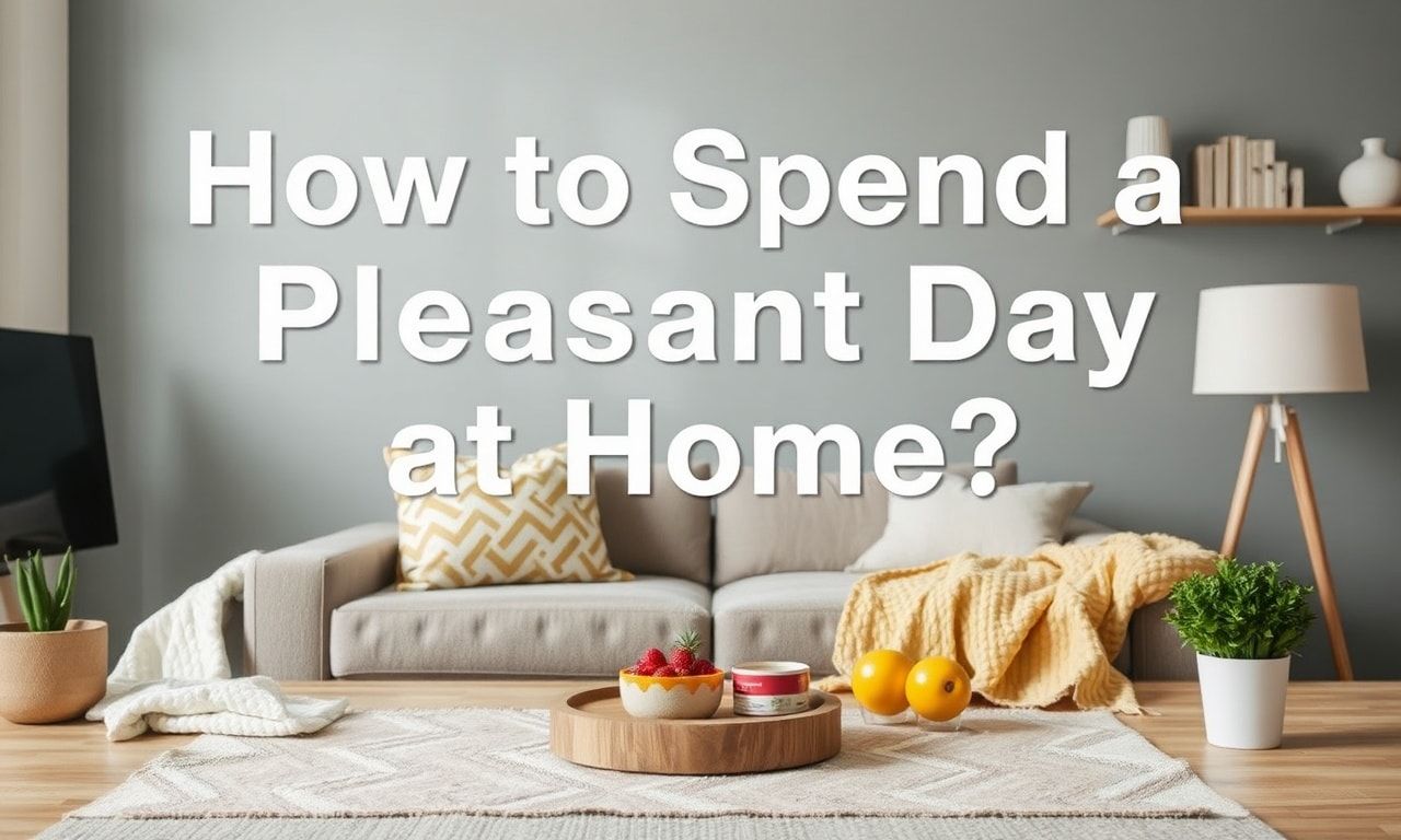 How to Spend a Pleasant Day at Home?
