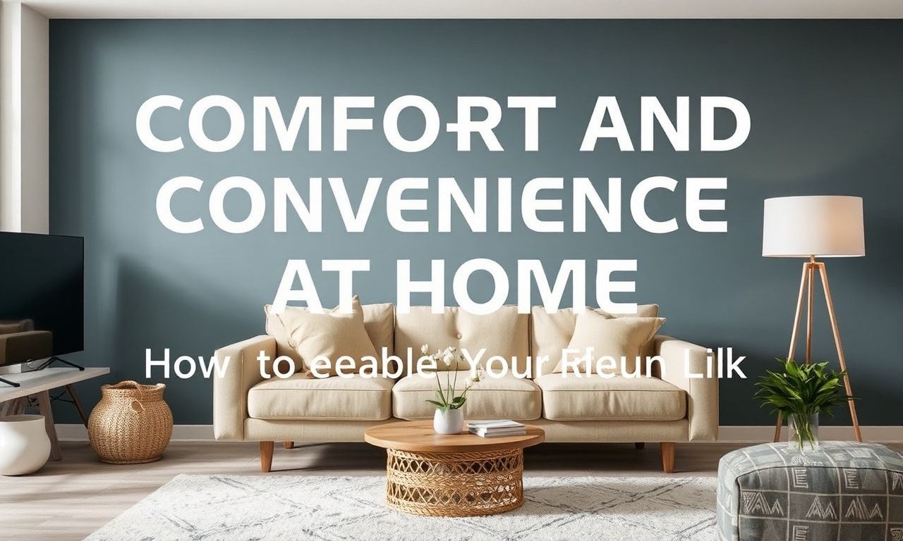 Evde Rahatlık ve Konfor: Hayatınızı Nasıl Yükseltebilirsiniz 1 Comfort and Convenience at Home: How to Elevate Your Life