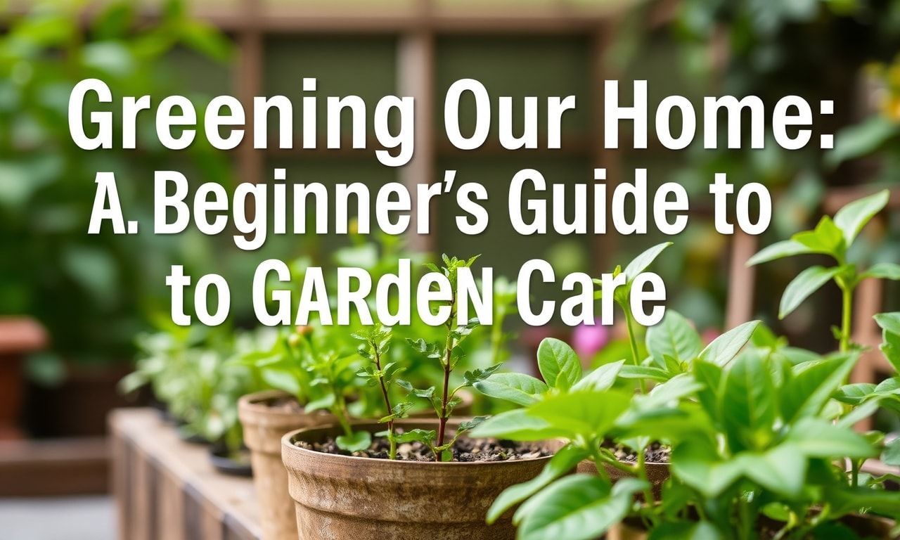 Greening Our Home: A Beginner's Guide to Garden Care