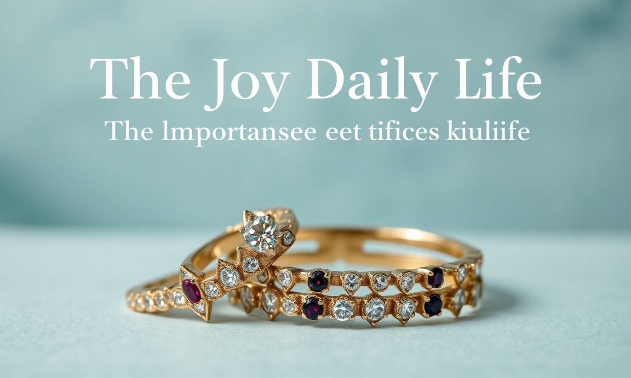 The Joy of Daily Life: The Importance of Jewelry and Style