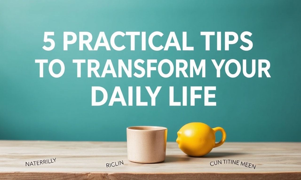 5 Practical Tips to Transform Your Daily Life