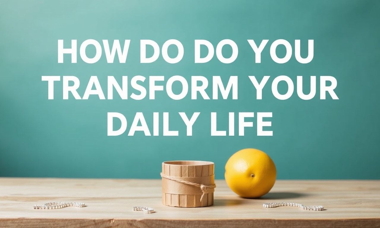 How Do You Transform Your Daily Life?