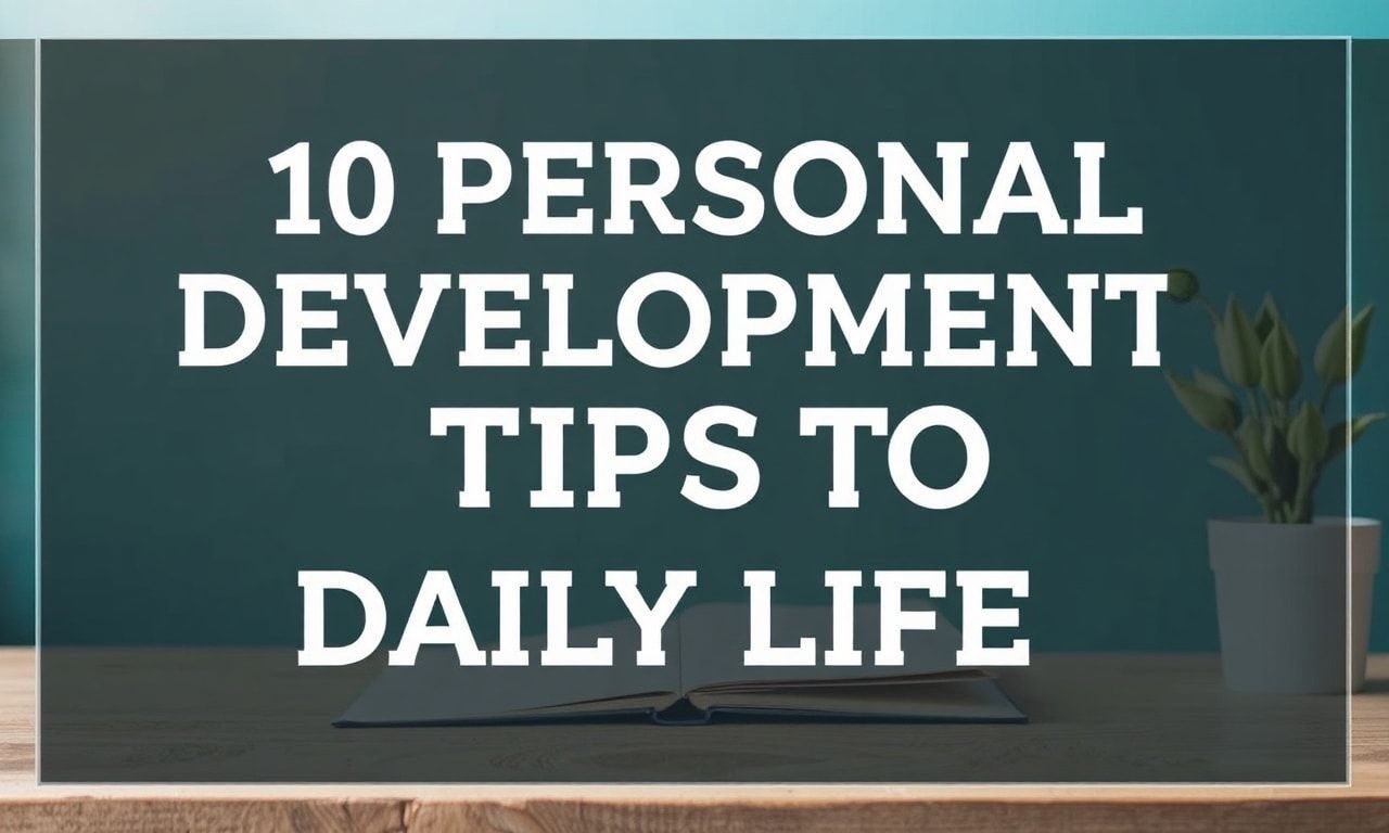 10 Personal Development Tips to Consider in Daily Life