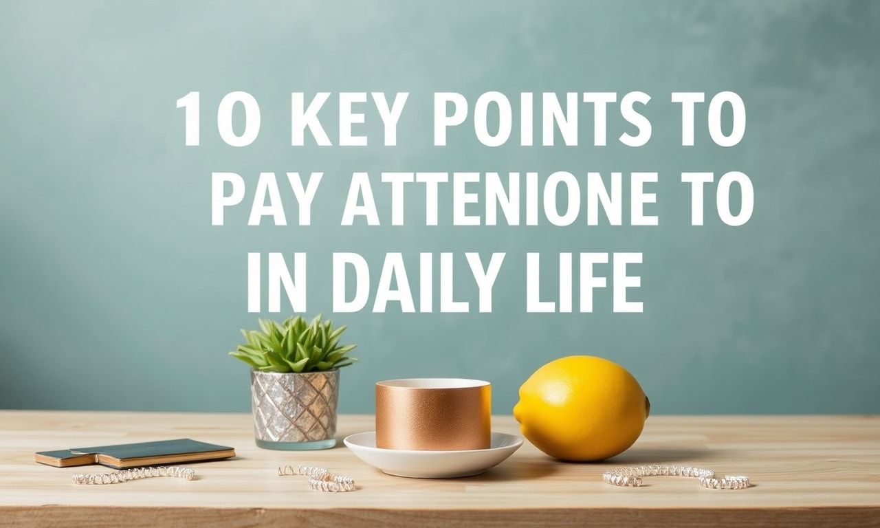 10 Key Points to Pay Attention to in Daily Life