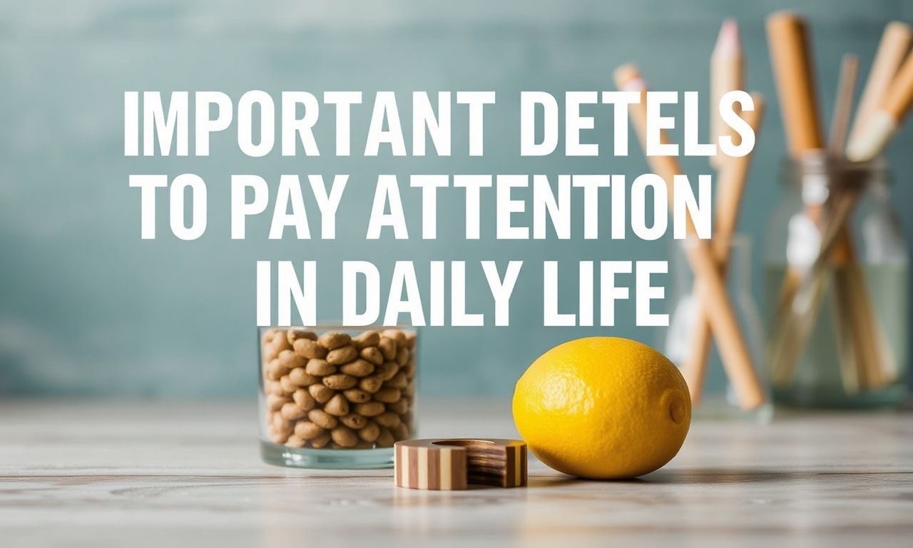Important Details to Pay Attention to in Daily Life