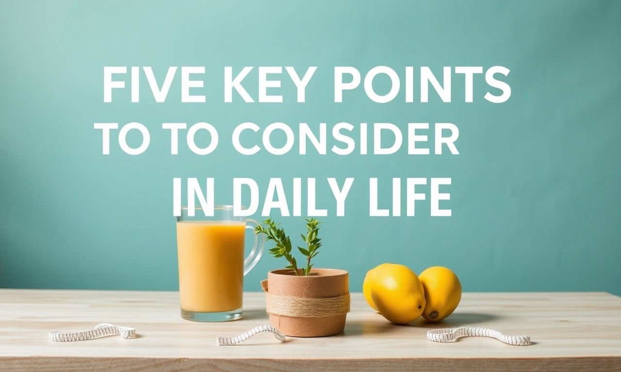 Five Key Points to Consider in Daily Life