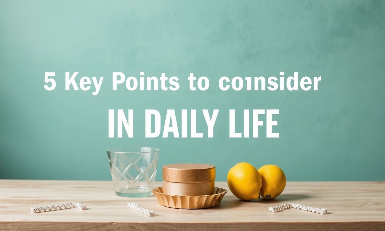 5 Key Points to Consider in Daily Life