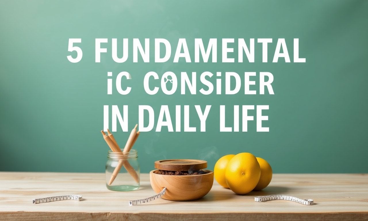 5 Fundamental Areas to Consider in Daily Life