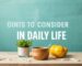 Points to Consider in Daily Life