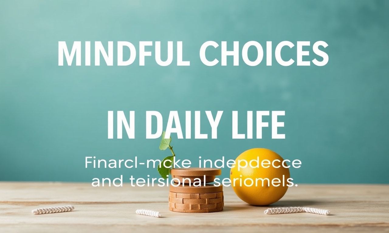 Mindful Choices in Daily Life: Financial Independence and Personal Growth