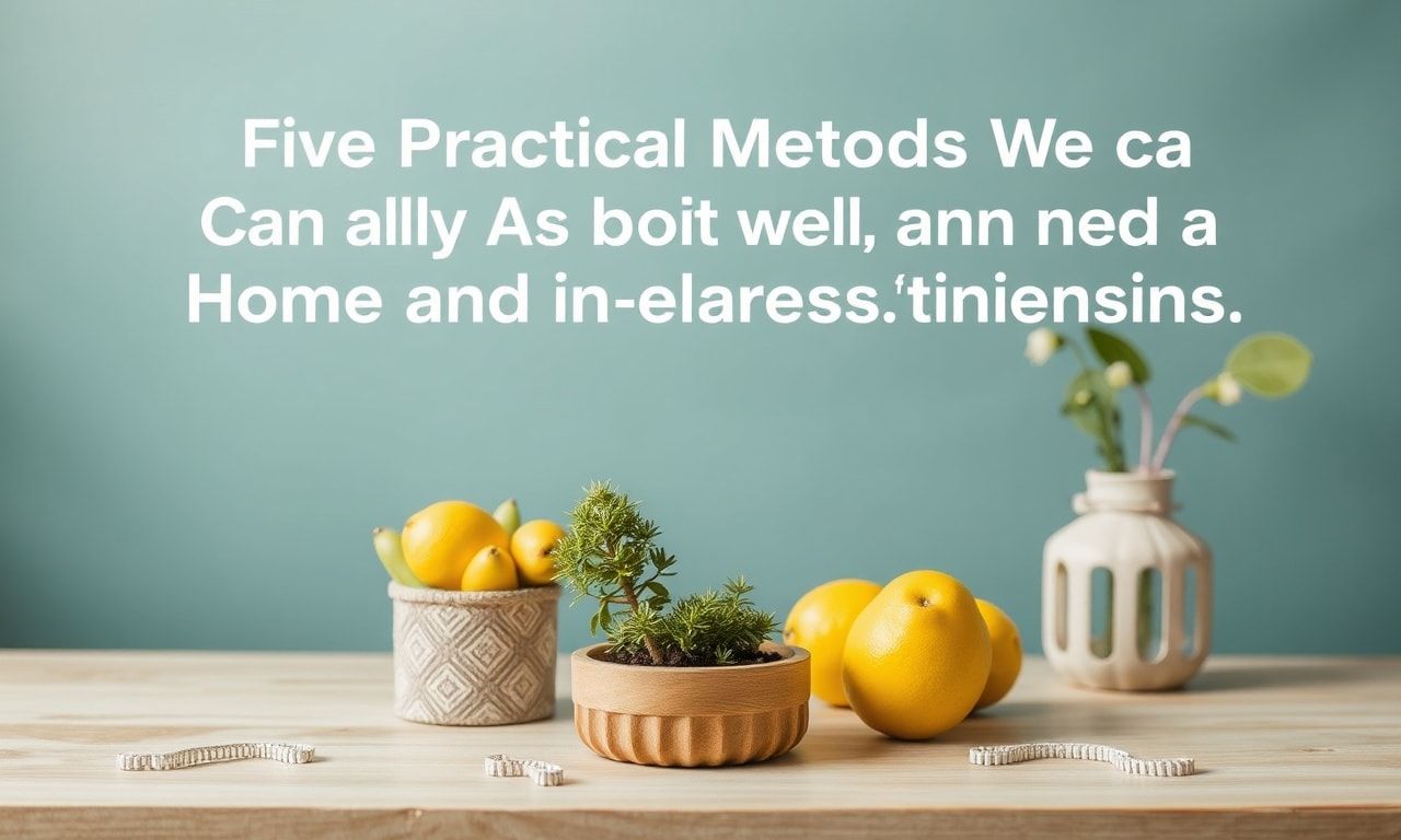 Five Practical Methods We Can Apply at Home and in Our Relationships for a Healthy Lifestyle