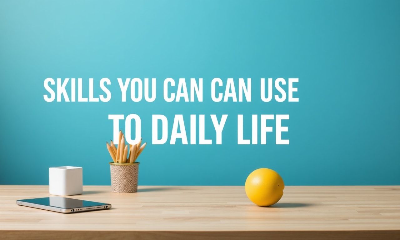Technology and Lifestyle: Skills You Can Use in Daily Life