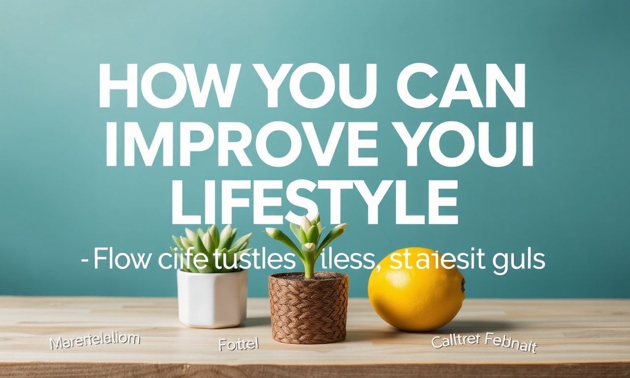 How You Can Improve Your Lifestyle: Practical Tips and Strategies