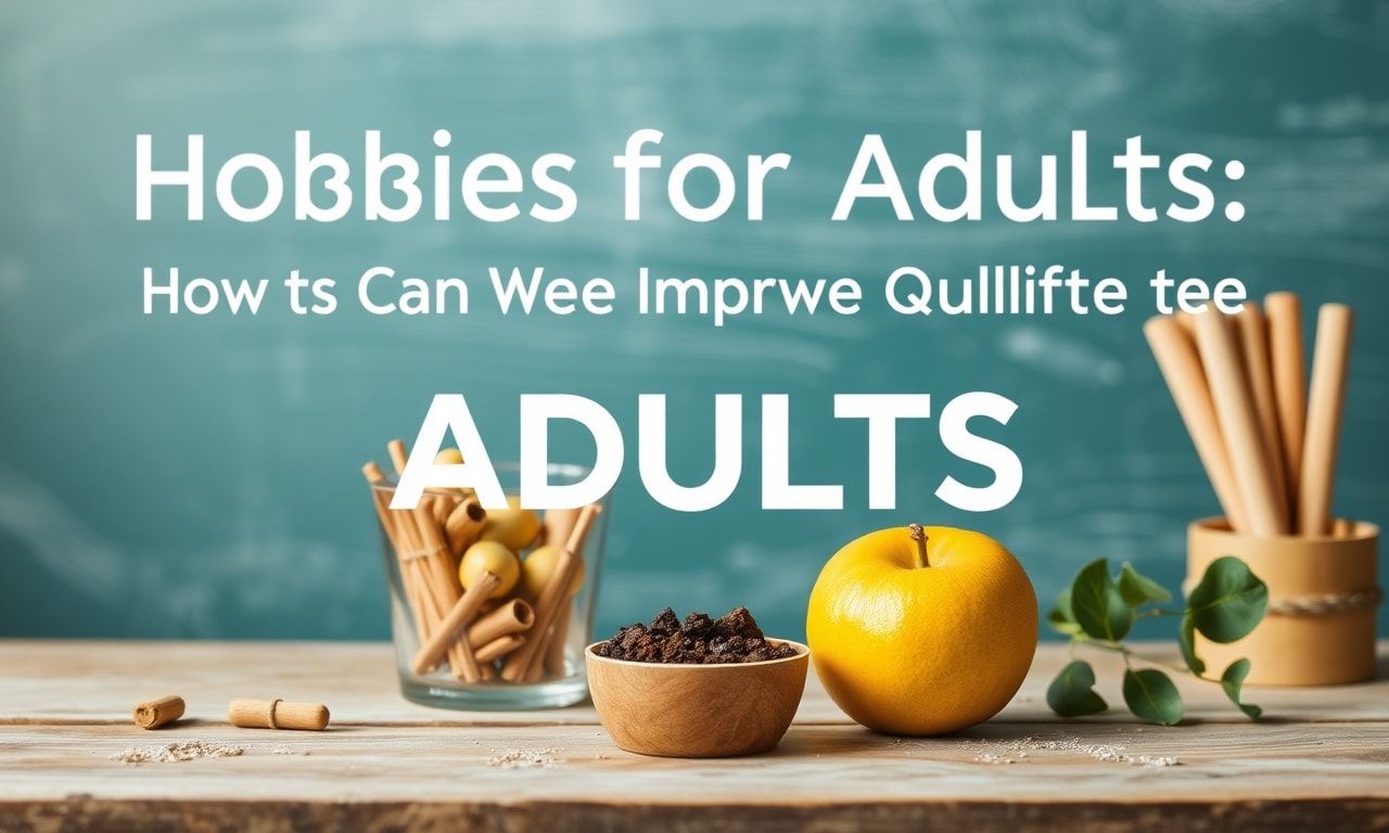 Yetişkinler İçin Hobiler: Yaşam Kalitesini Nasıl Artırırız? 1 Hobbies for Adults: How Can We Improve Quality of Life?